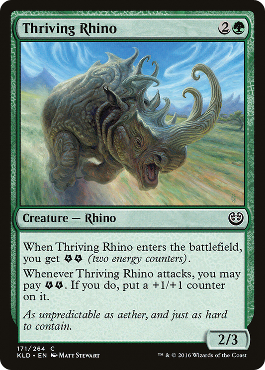 Thriving Rhino (KLD-171) - Kaladesh Foil