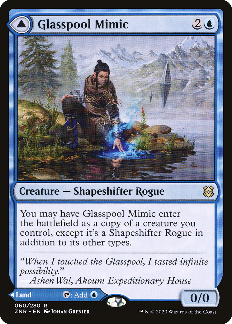 Glasspool Mimic // Glasspool Shore (ZNR-060) - Zendikar Rising