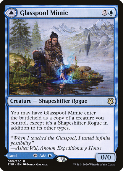 Glasspool Mimic // Glasspool Shore (ZNR-060) - Zendikar Rising