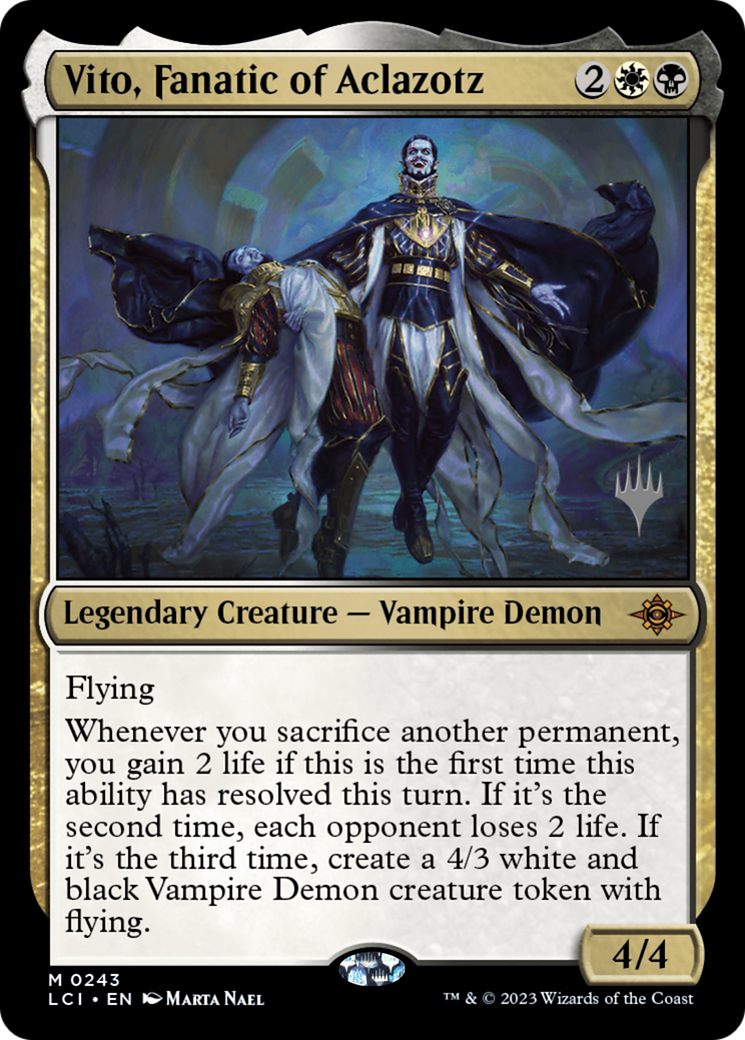 Vito, Fanatic of Aclazotz (PPLCI-243) - The Lost Caverns of Ixalan Promos (Promo Pack)