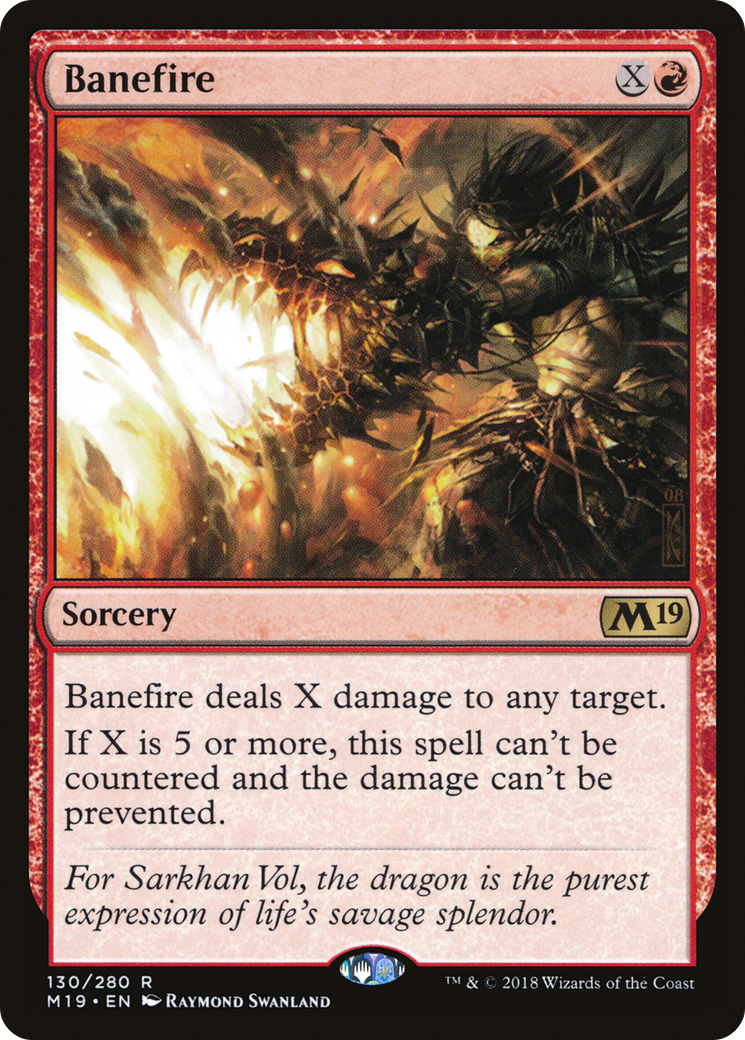 Banefire (M19-130) - Core Set 2019