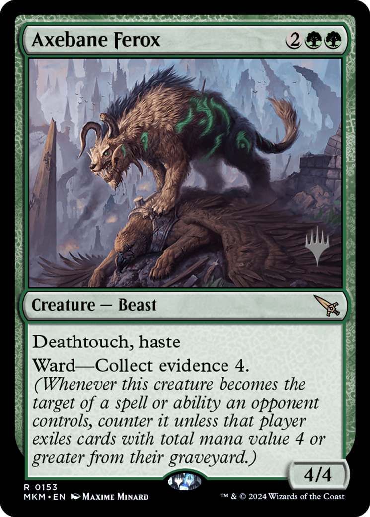 Axebane Ferox (PPMKM-153) - Murders at Karlov Manor Promos (Promo Pack)
