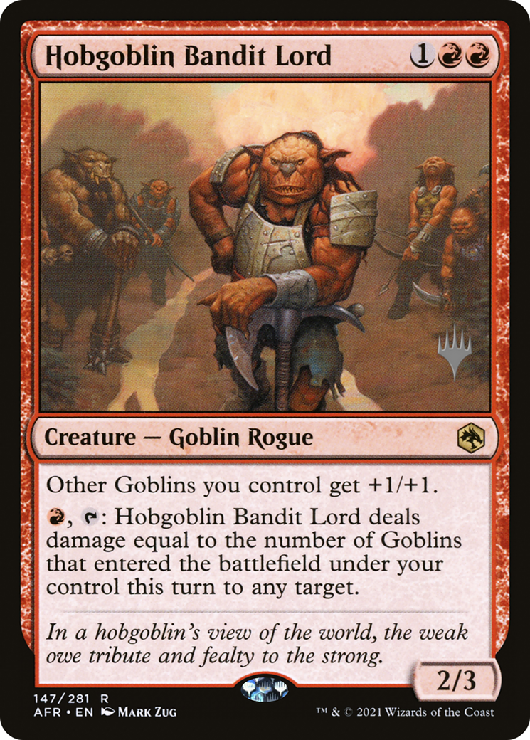 Hobgoblin Bandit Lord (PPAFR-147P) - Adventures in the Forgotten Realms Promos (Promo Pack) Foil