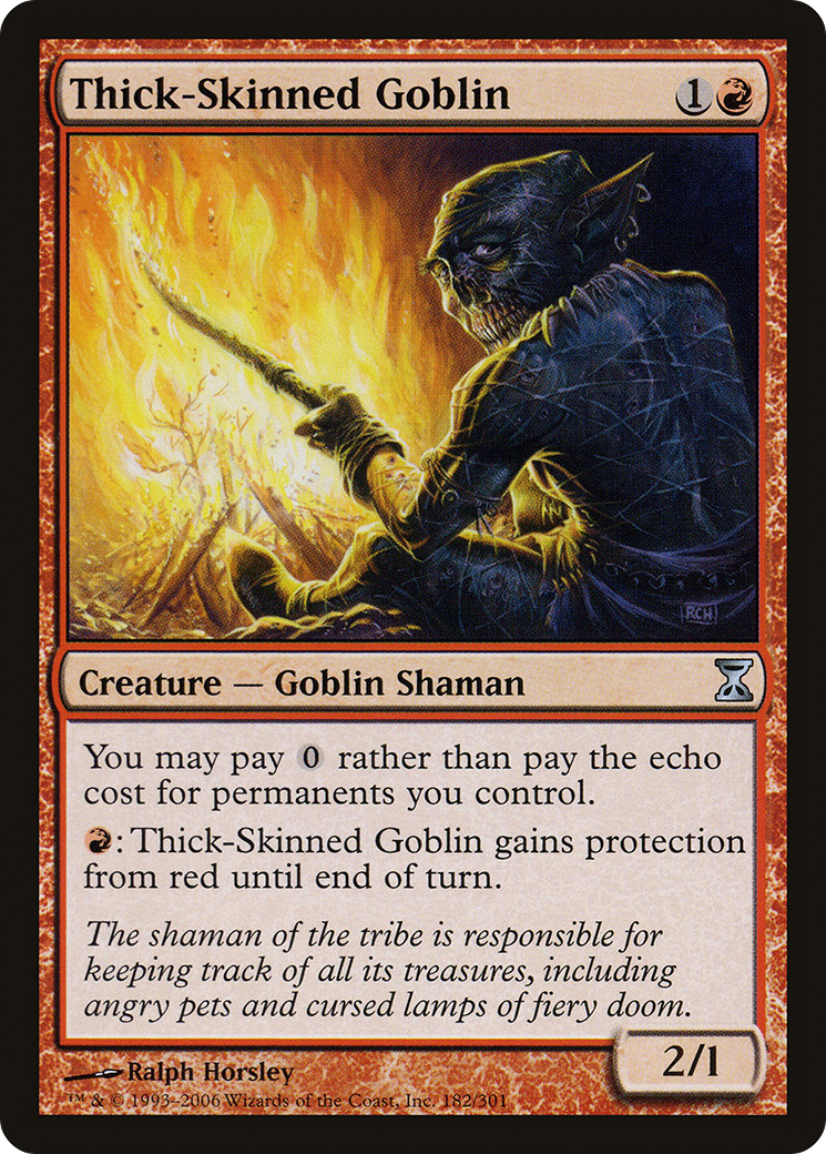 Thick-Skinned Goblin (TSP-182) - Time Spiral Foil