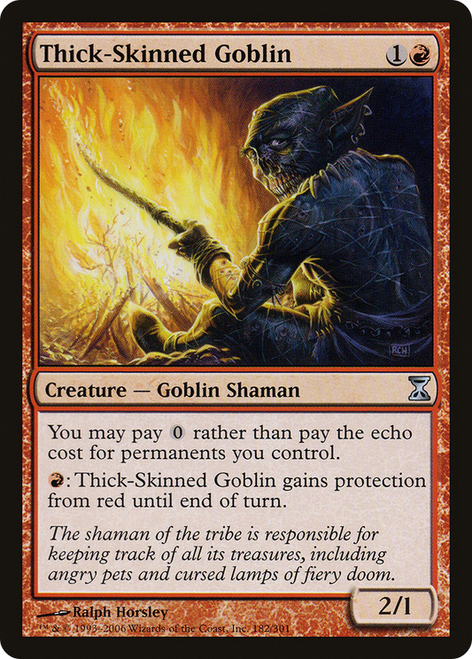 Thick-Skinned Goblin (TSP-182) - Time Spiral Foil