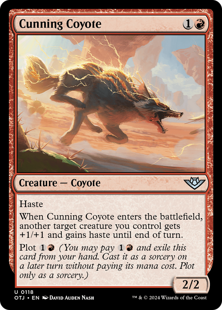 Cunning Coyote (OTJ-118) - Outlaws of Thunder Junction Foil