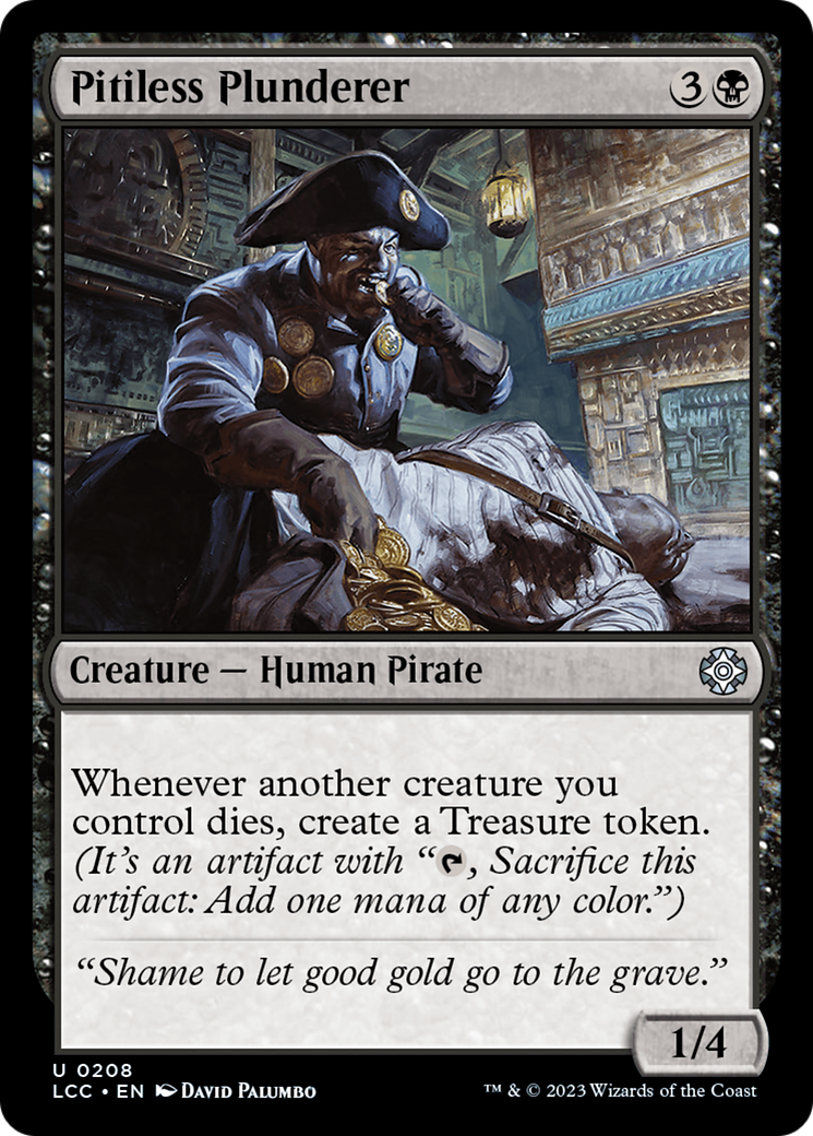 Pitiless Plunderer (LCC-208) - The Lost Caverns of Ixalan Commander