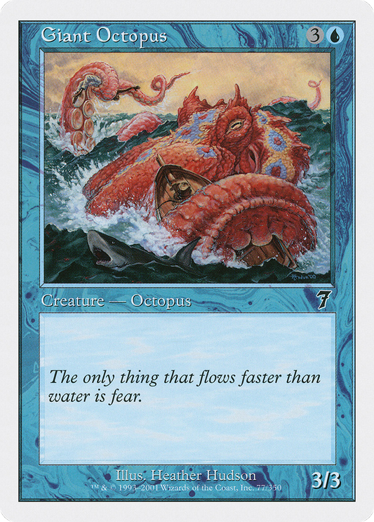 Giant Octopus (7ED-077) - Seventh Edition