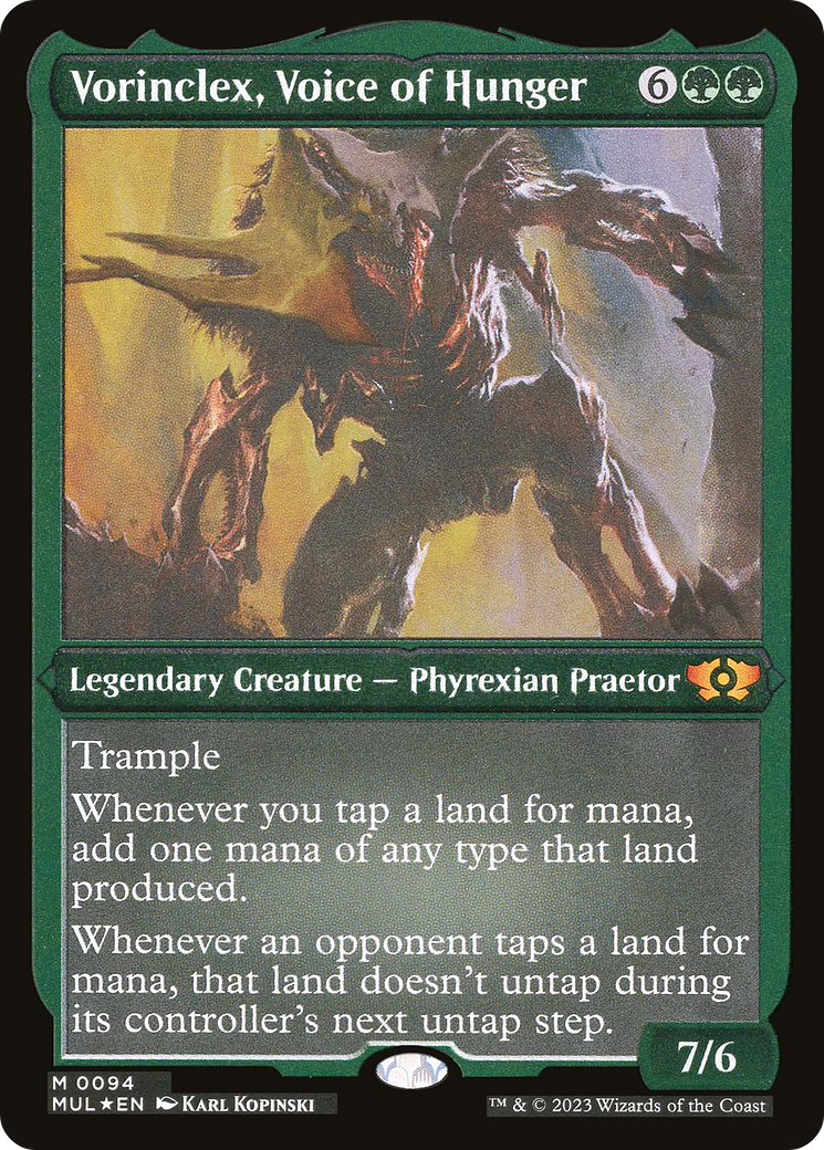 Vorinclex, Voice of Hunger (MUL-094) - Multiverse Legends Etched Foil