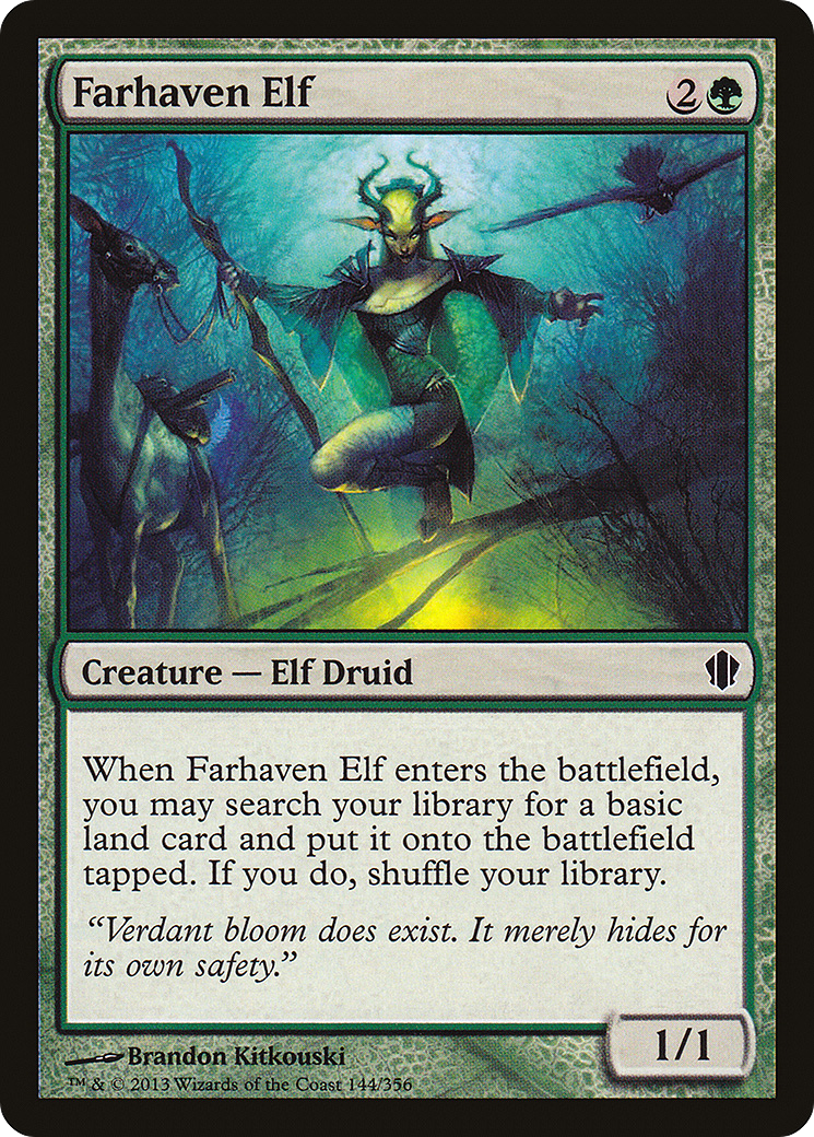 Farhaven Elf (C13-144) - Commander 2013