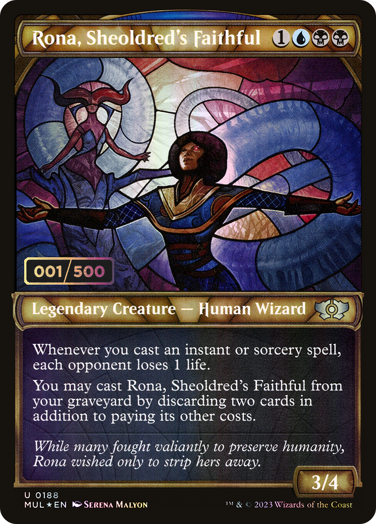 Rona, Sheoldred's Faithful (MUL-188Z) - Multiverse Legends: (Showcase) Foil