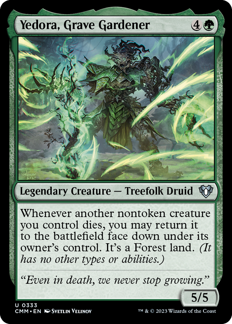 Yedora, Grave Gardener (CMM-333) - Commander Masters