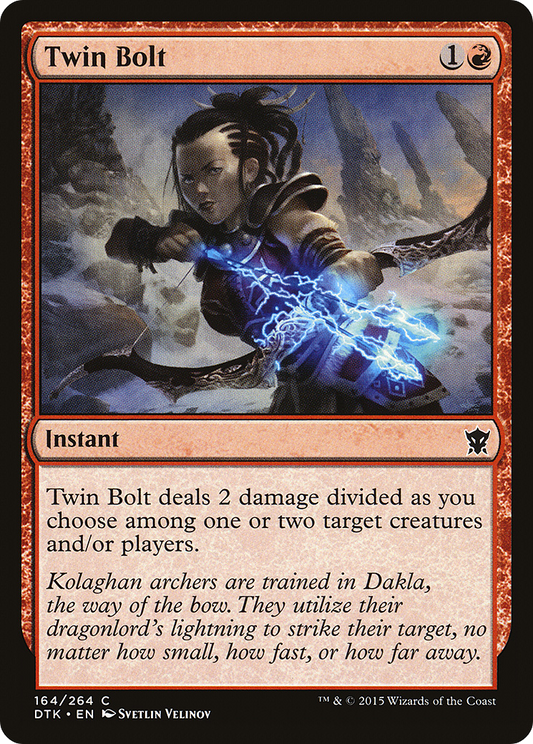 Twin Bolt (DTK-164) - Dragons of Tarkir