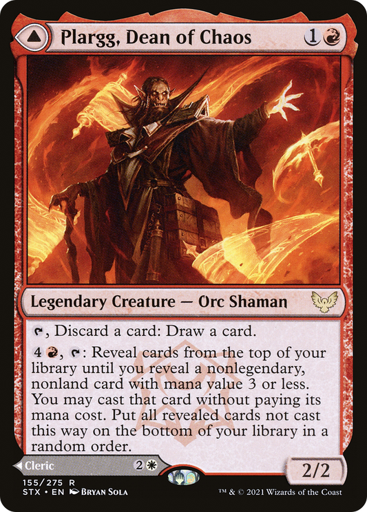 Plargg, Dean of Chaos // Augusta, Dean of Order (STX-155) - Strixhaven: School of Mages Foil