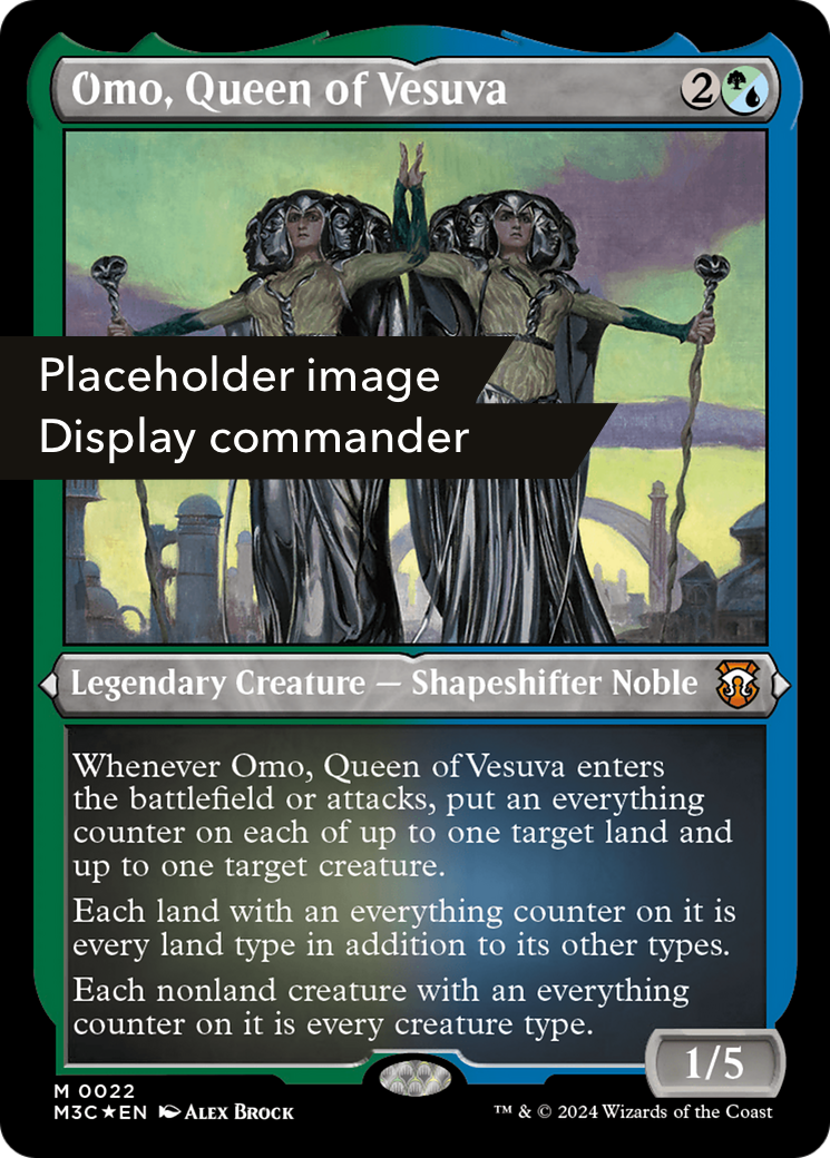 Omo, Queen of Vesuva (M3C-149) - Modern Horizons 3 Commander Etched Foil