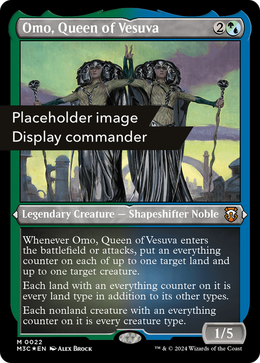 Omo, Queen of Vesuva (M3C-149) - Modern Horizons 3 Commander Etched Foil