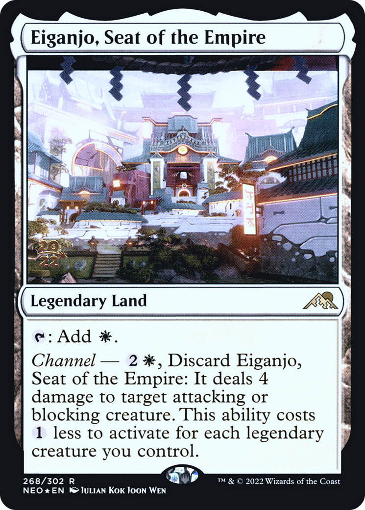 Eiganjo, Seat of the Empire (PNEO-268S) - Kamigawa: Neon Dynasty Promos Foil