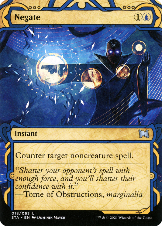 Negate (STA-018) - Strixhaven Mystical Archive: (Showcase) (Borderless)