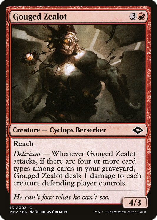 Gouged Zealot (MH2-131) - Modern Horizons 2 Foil