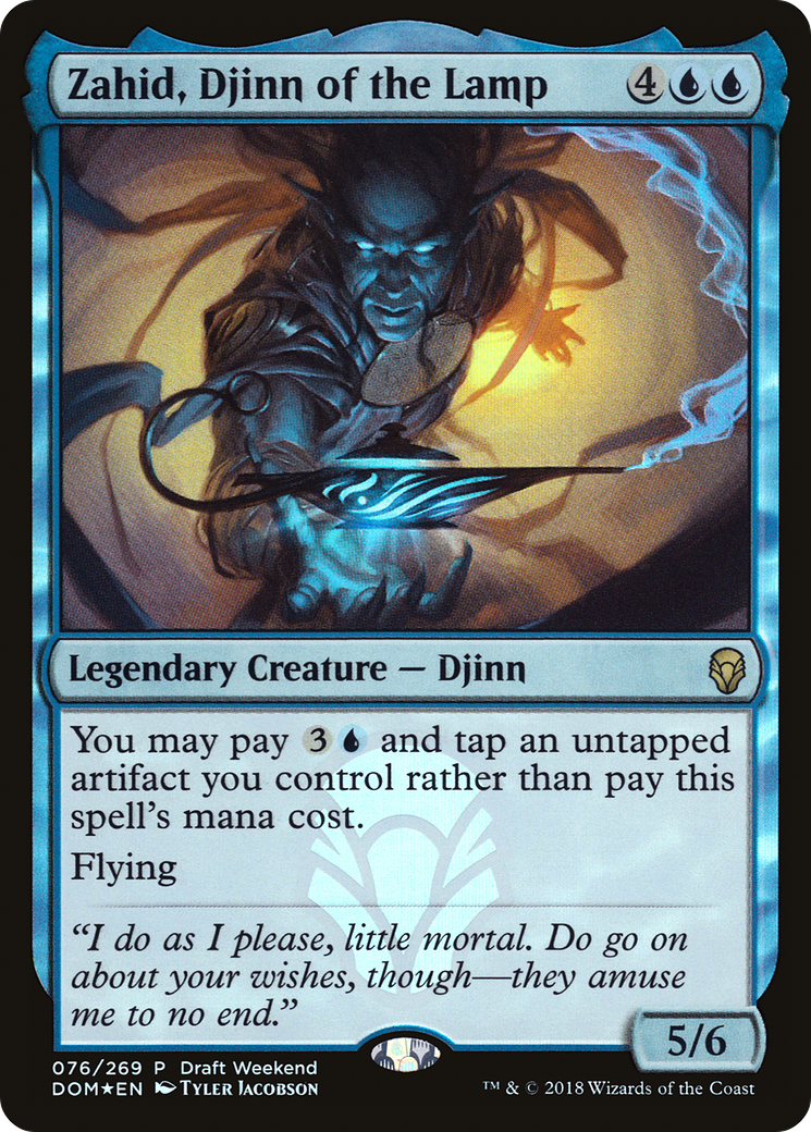 Zahid, Djinn of the Lamp (PDOM-076) - Dominaria Promos Foil