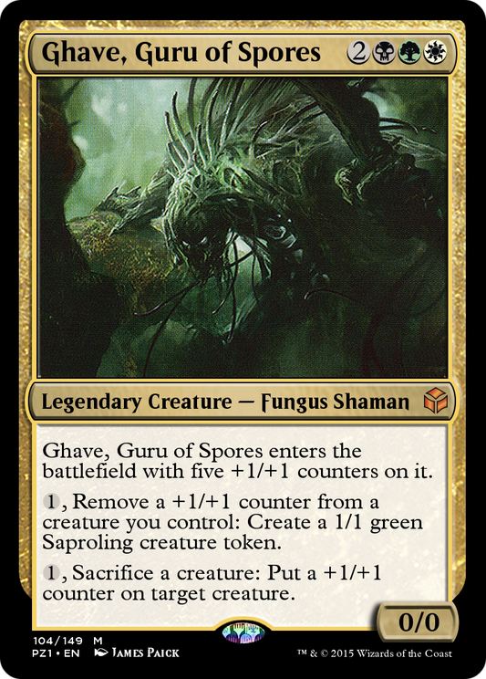 Ghave, Guru of Spores (PZ1-104) - Legendary Cube Prize Pack