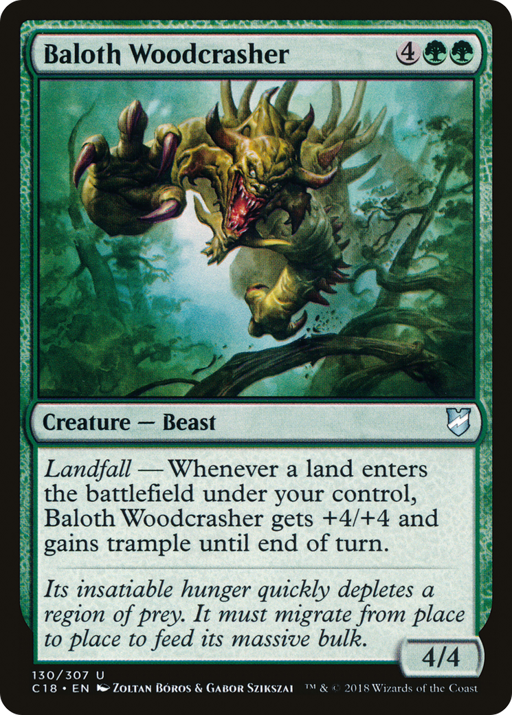 Baloth Woodcrasher (C18-130) - Commander 2018