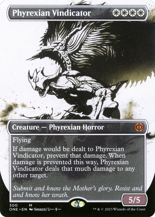 Phyrexian Vindicator (Showcase) (ONE-300) - Phyrexia: All Will Be One: (Showcase) (Borderless)