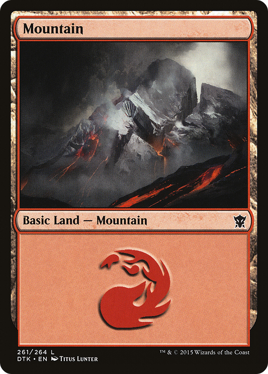 Mountain (DTK-261) - Dragons of Tarkir