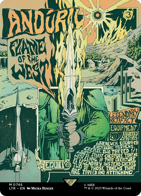 Anduril, Flame of the West (Borderless Poster) (LTR-746) - The Lord of the Rings: Tales of Middle-earth (Borderless)