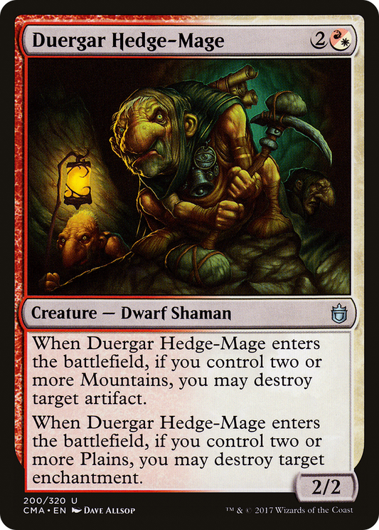 Duergar Hedge-Mage (CMA-200) - Commander Anthology