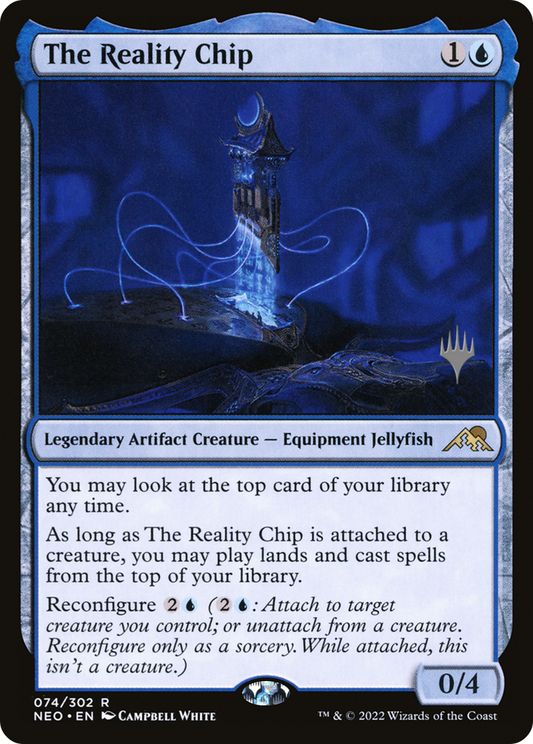 The Reality Chip (PNEO-74P) - Kamigawa: Neon Dynasty Promos