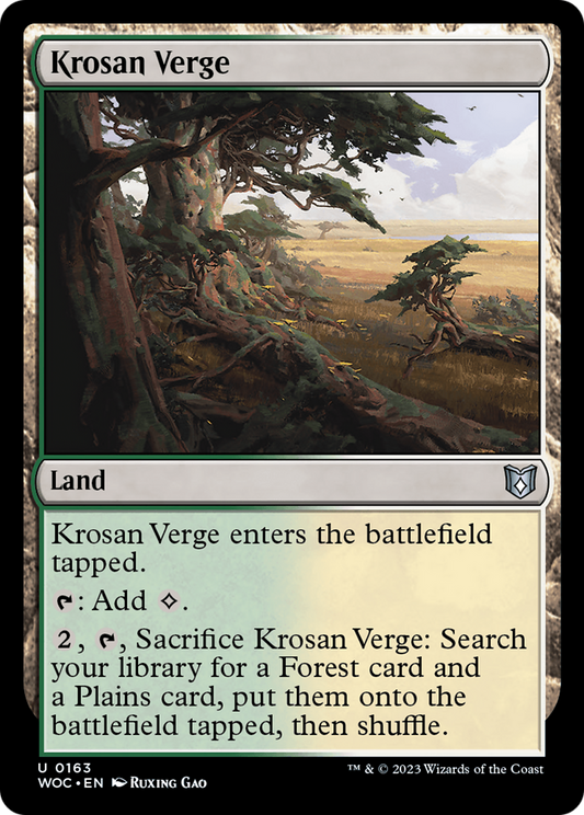 Krosan Verge (WOC-163) - Wilds of Eldraine Commander