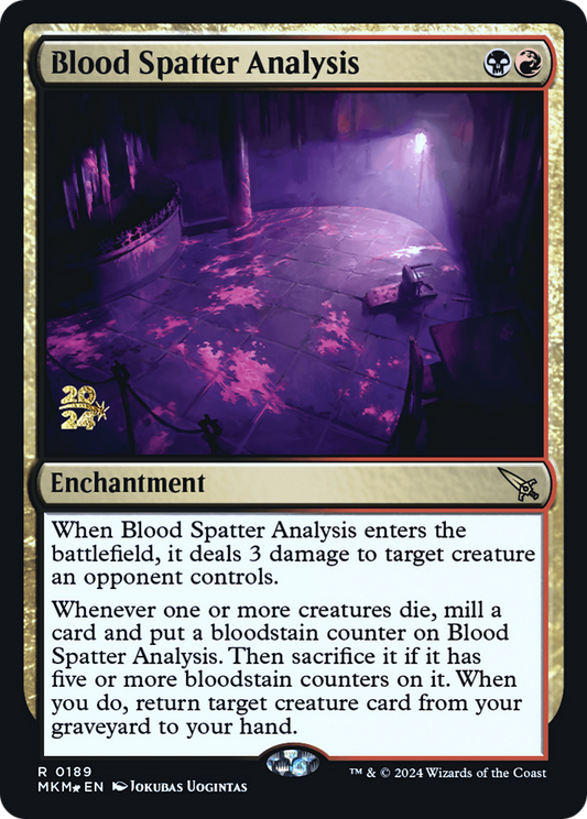 Blood Spatter Analysis (PMKM-189S) - Murders at Karlov Manor Promos Foil