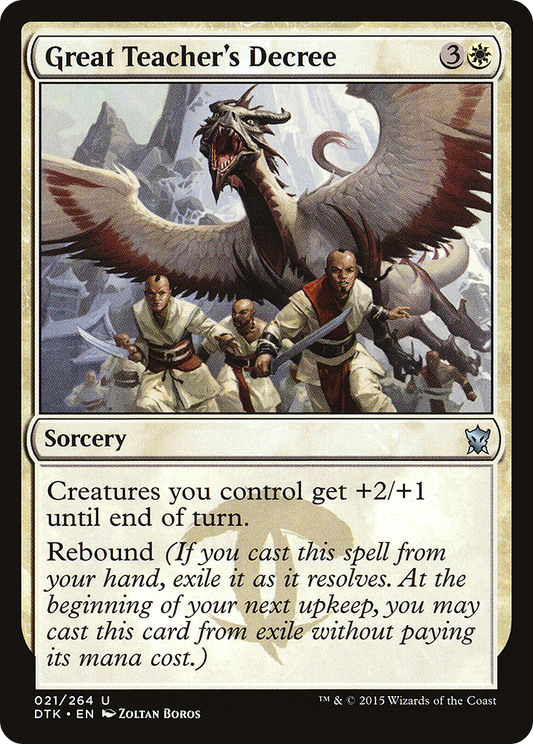 Great Teacher's Decree (DTK-021) - Dragons of Tarkir