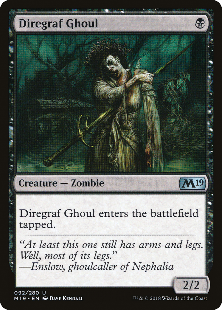 Diregraf Ghoul (M19-092) - Core Set 2019