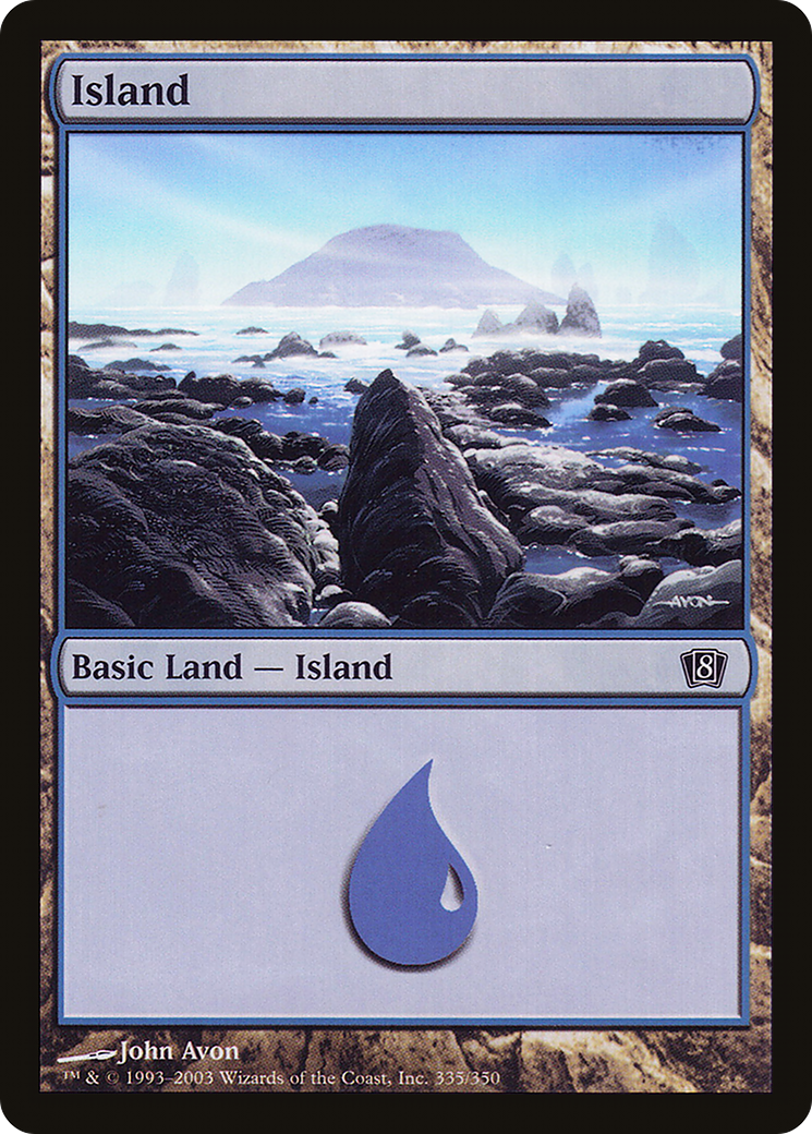 Island (8ED-335★) - Eighth Edition Foil