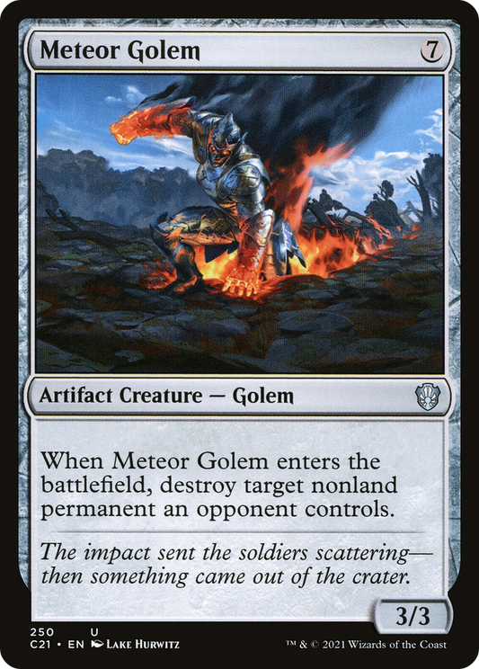 Meteor Golem (C21-250) - Commander 2021