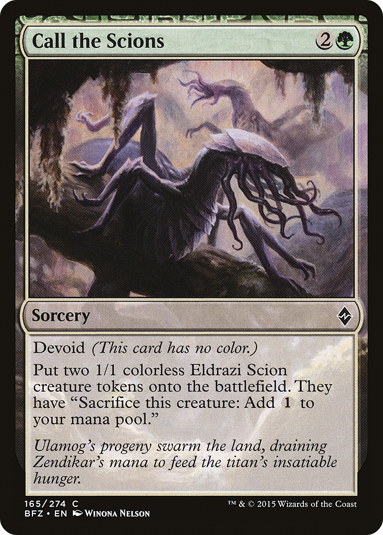 Call the Scions  (BFZ-165) - Battle for Zendikar: (devoid) Foil