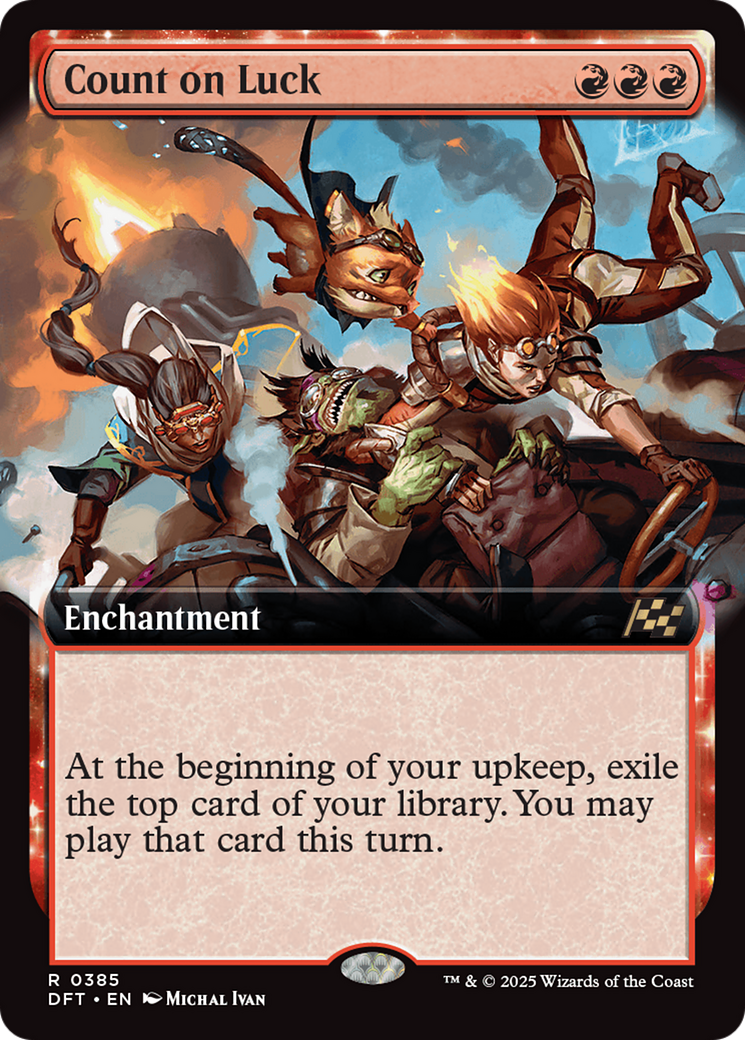 Count on Luck (Extended Art) (DFT-385) - Aetherdrift: (Extended Art) Foil