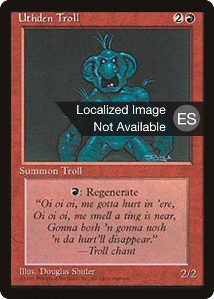 Uthden Troll (4BB-228) - Fourth Edition Foreign Black Border