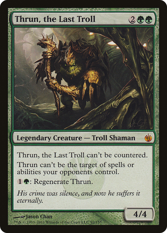 Thrun, the Last Troll (MBS-092) - Mirrodin Besieged Foil