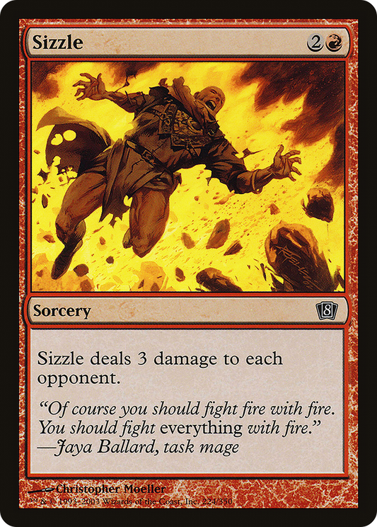 Sizzle (8ED-224★) - Eighth Edition Foil