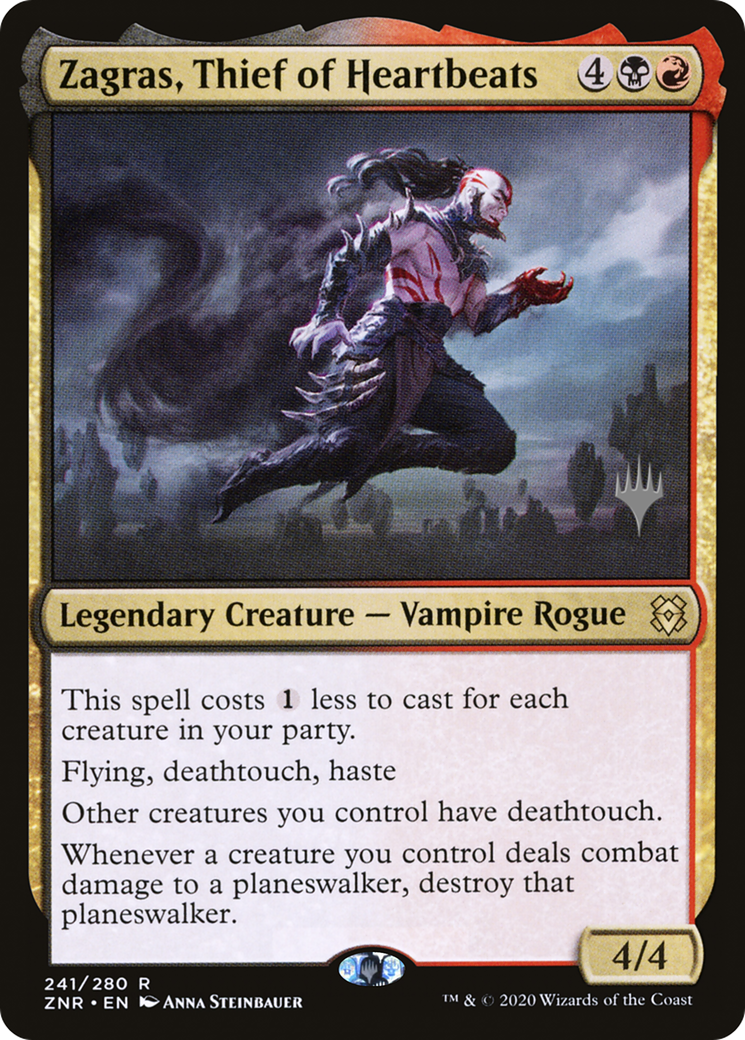 Zagras, Thief of Heartbeats (PPZNR-241P) - Zendikar Rising Promos (Promo Pack)