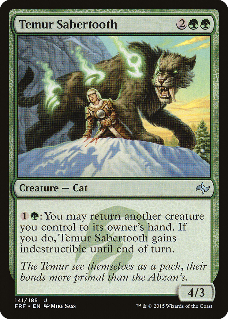 Temur Sabertooth (FRF-141) - Fate Reforged Foil