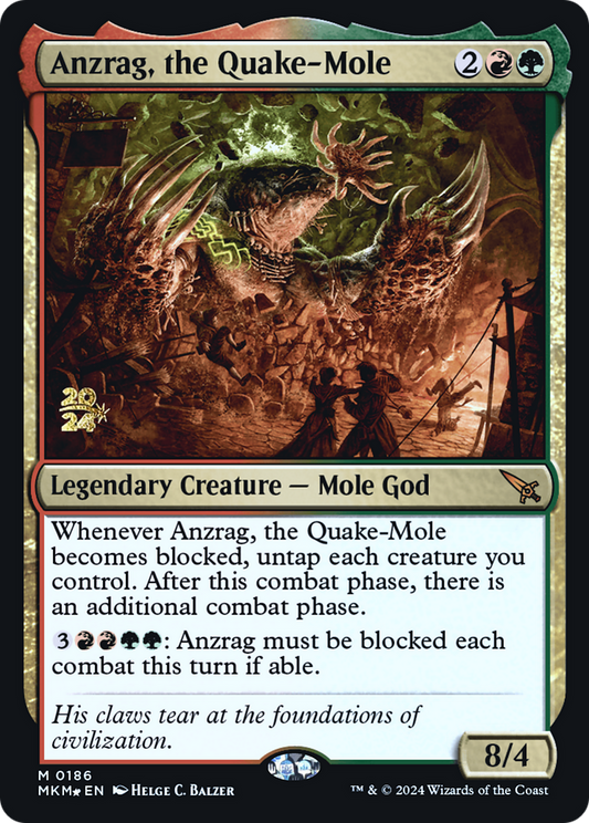 Anzrag, the Quake-Mole (PMKM-186S) - Murders at Karlov Manor Promos Foil