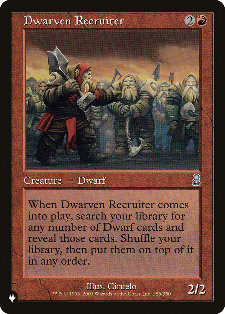 Dwarven Recruiter (LIST-ODY-186) - The List