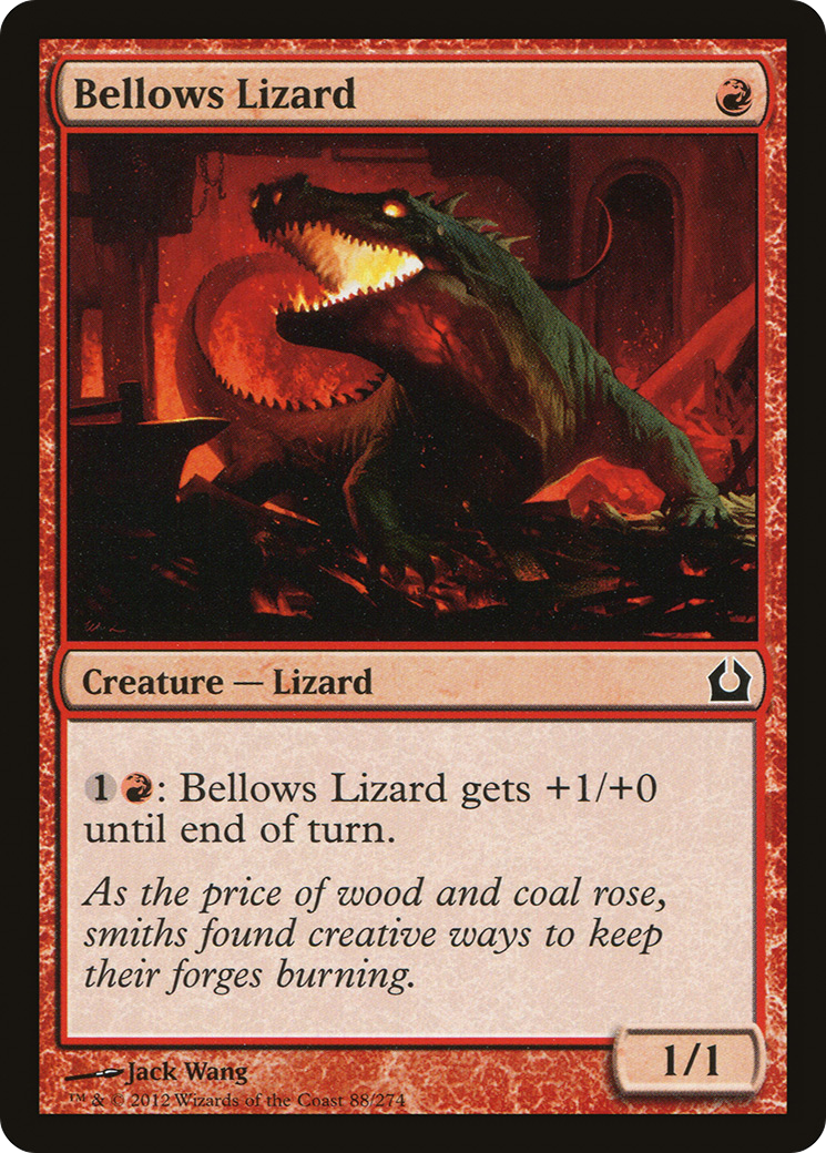 Bellows Lizard (RTR-088) - Return to Ravnica Foil