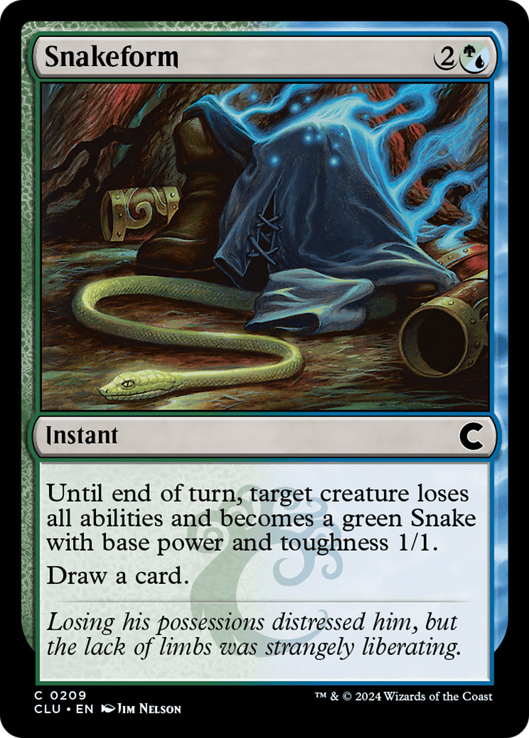 Snakeform (CLU-209) - Ravnica: Clue Edition