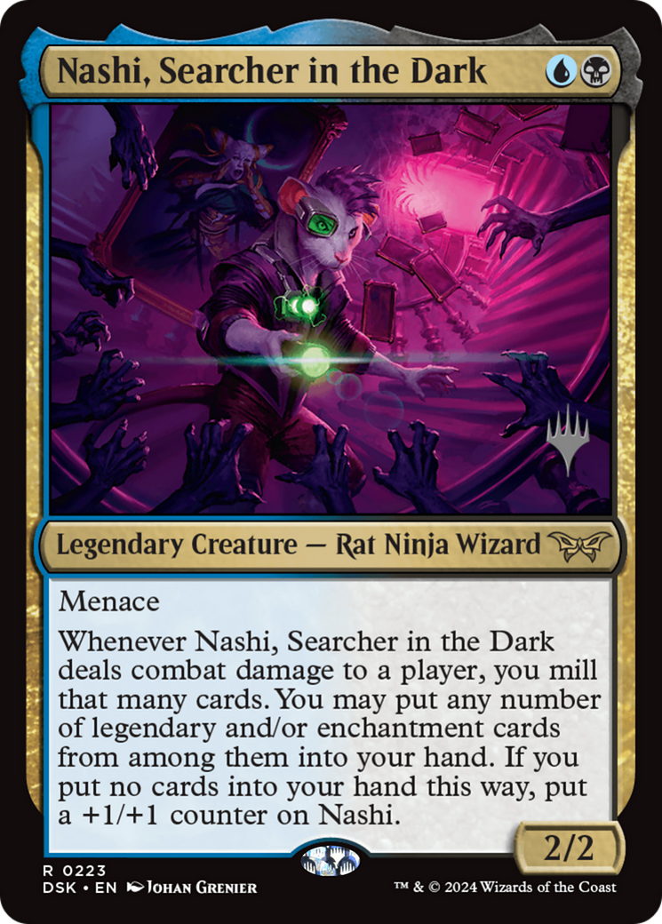 Nashi, Searcher in the Dark (PDSK-223P) - Duskmourn: House of Horror Promos Foil