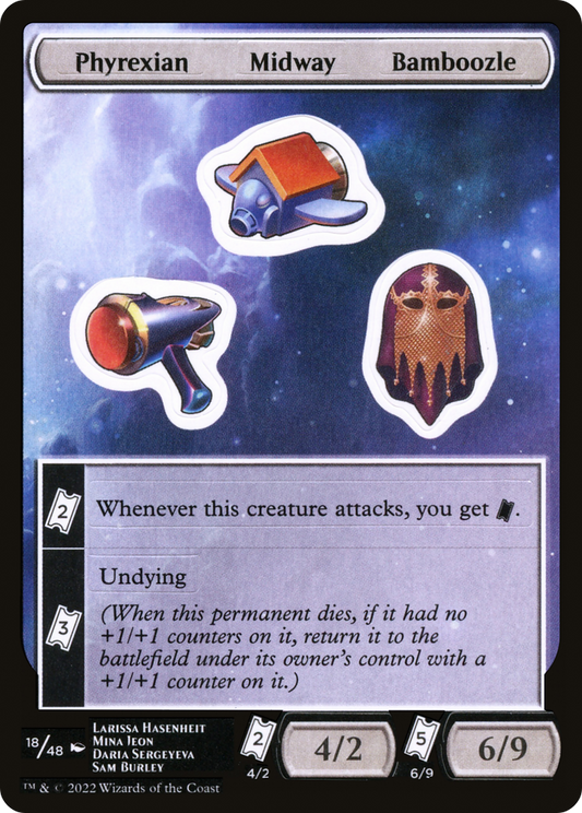 Phyrexian Midway Bamboozle (SUNF-018) - Unfinity Sticker Sheets